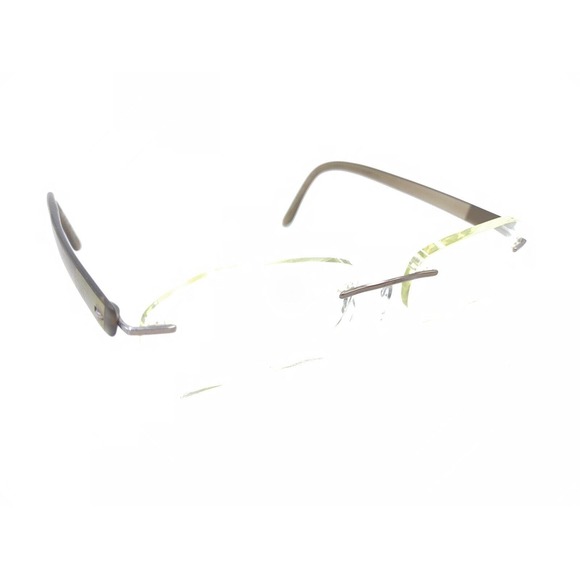 Silhouette 7608 40 6055 Titanium Brown Rimless Eyeglasses Frames 19-50 Austria - Picture 1 of 12